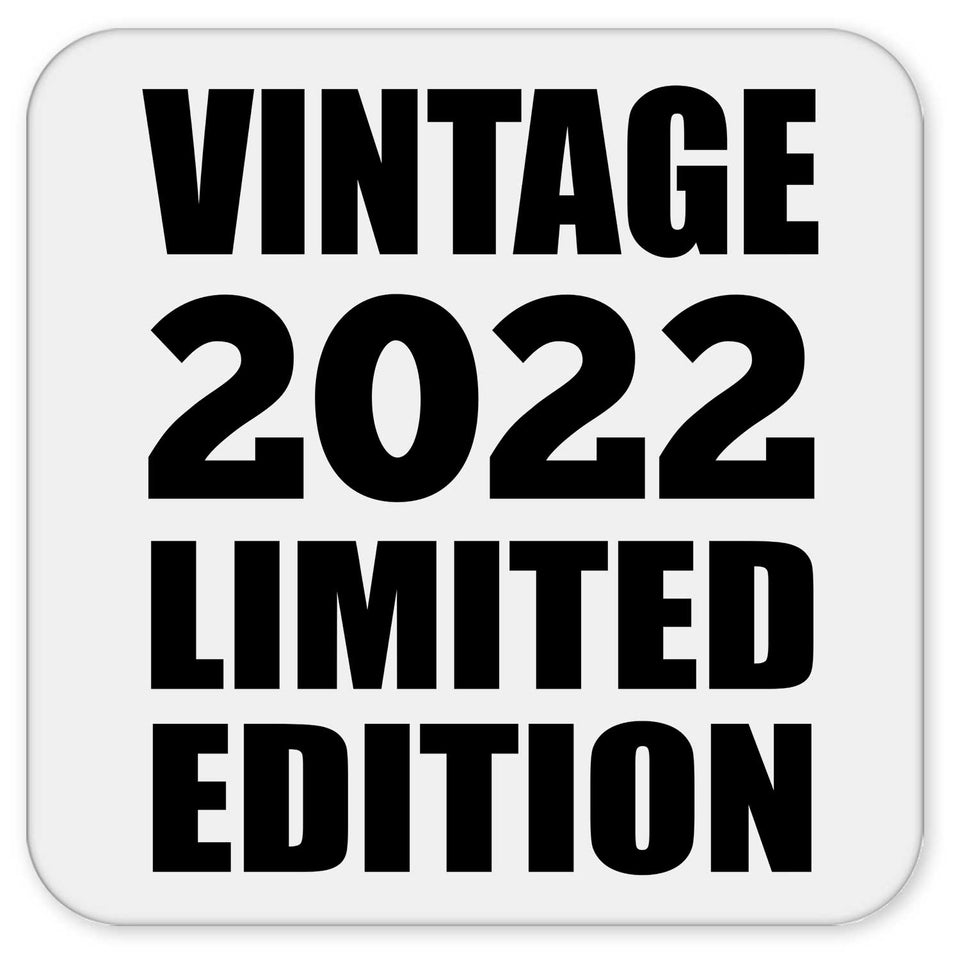 2nd Birthday Vintage 2022 Limited Edition - Drink Coaster