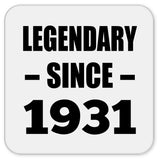 93rd Birthday Legendary Since 1931 - Drink Coaster