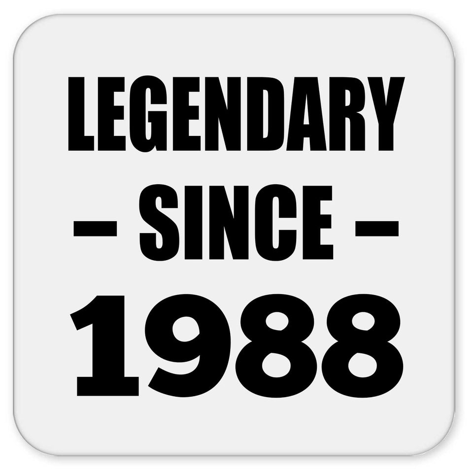 36th Birthday Legendary Since 1988 - Drink Coaster