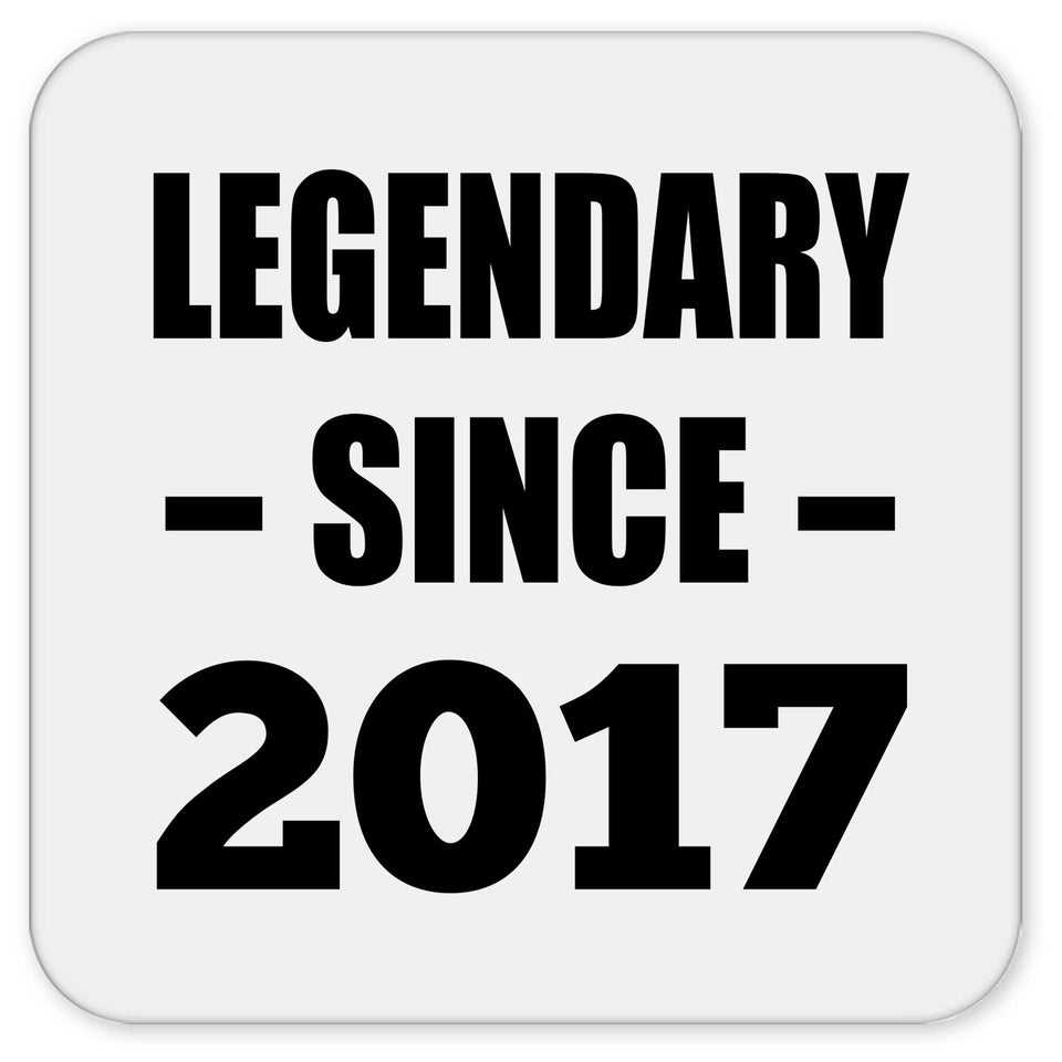 7th Birthday Legendary Since 2017 - Drink Coaster