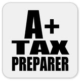 A+ Tax Preparer - Drink Coaster