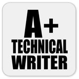 A+ Technical Writer - Drink Coaster