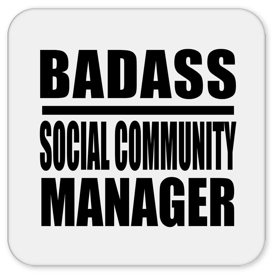 Badass Social Community Manager - Drink Coaster