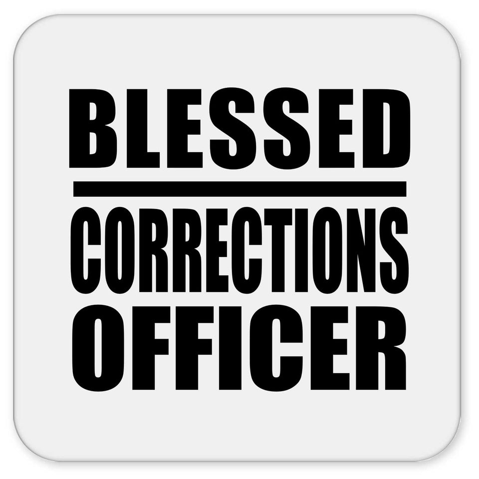 Blessed Corrections Officer - Drink Coaster