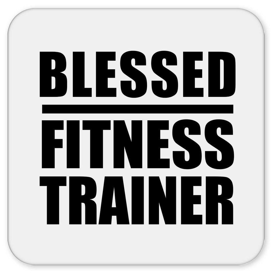 Blessed Fitness Trainer - Drink Coaster