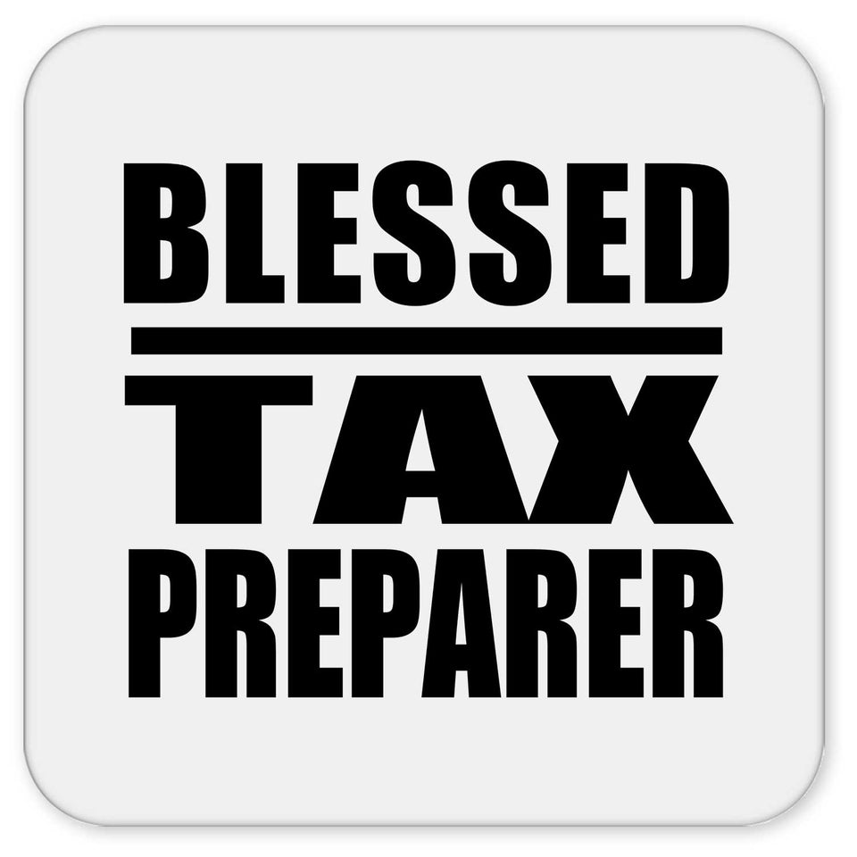 Blessed Tax Preparer - Drink Coaster