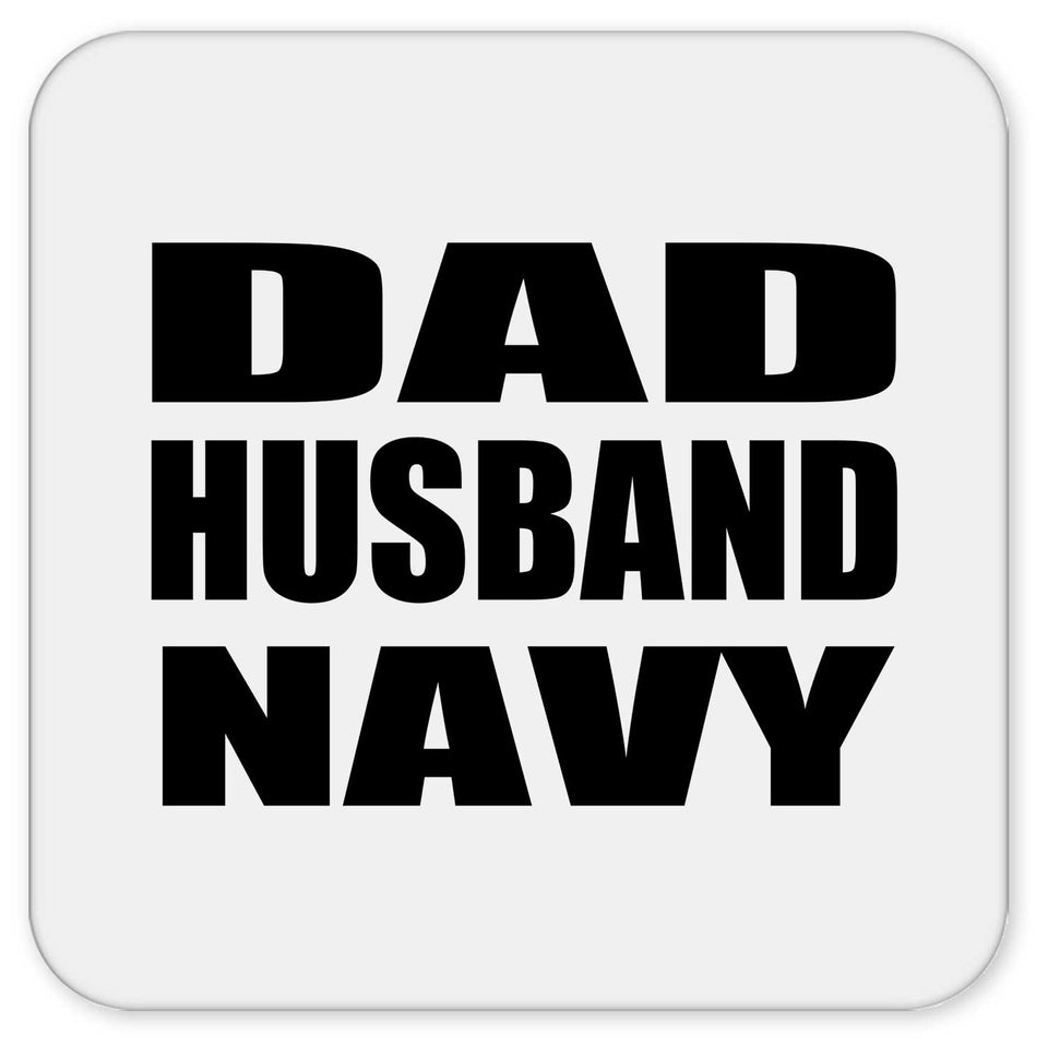 Dad Husband Navy - Drink Coaster