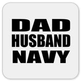 Dad Husband Navy - Drink Coaster