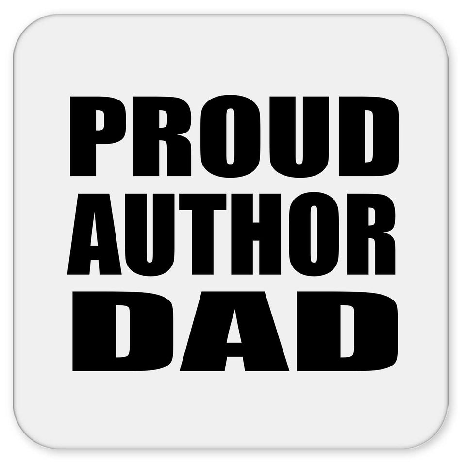Proud Author Dad - Drink Coaster