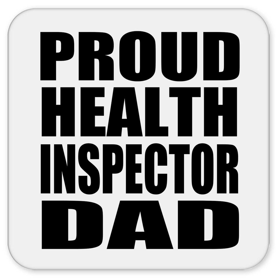 Proud Health Inspector Dad - Drink Coaster