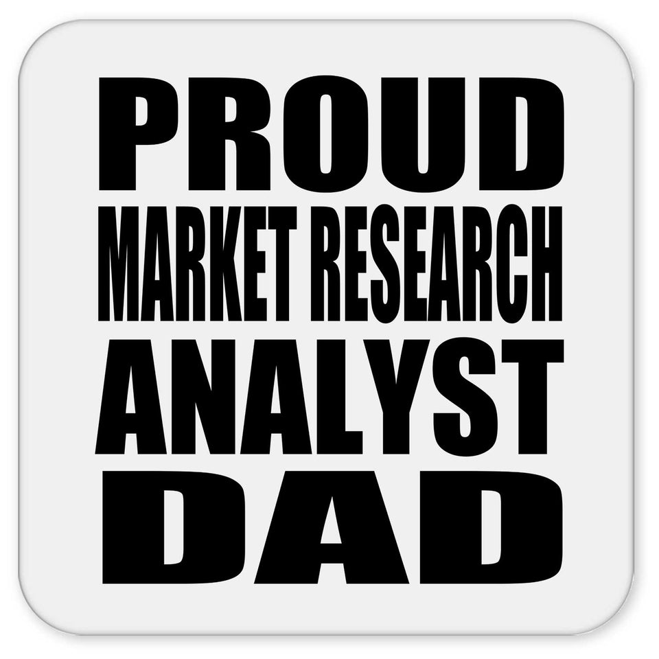 Proud Market Research Analyst Dad - Drink Coaster