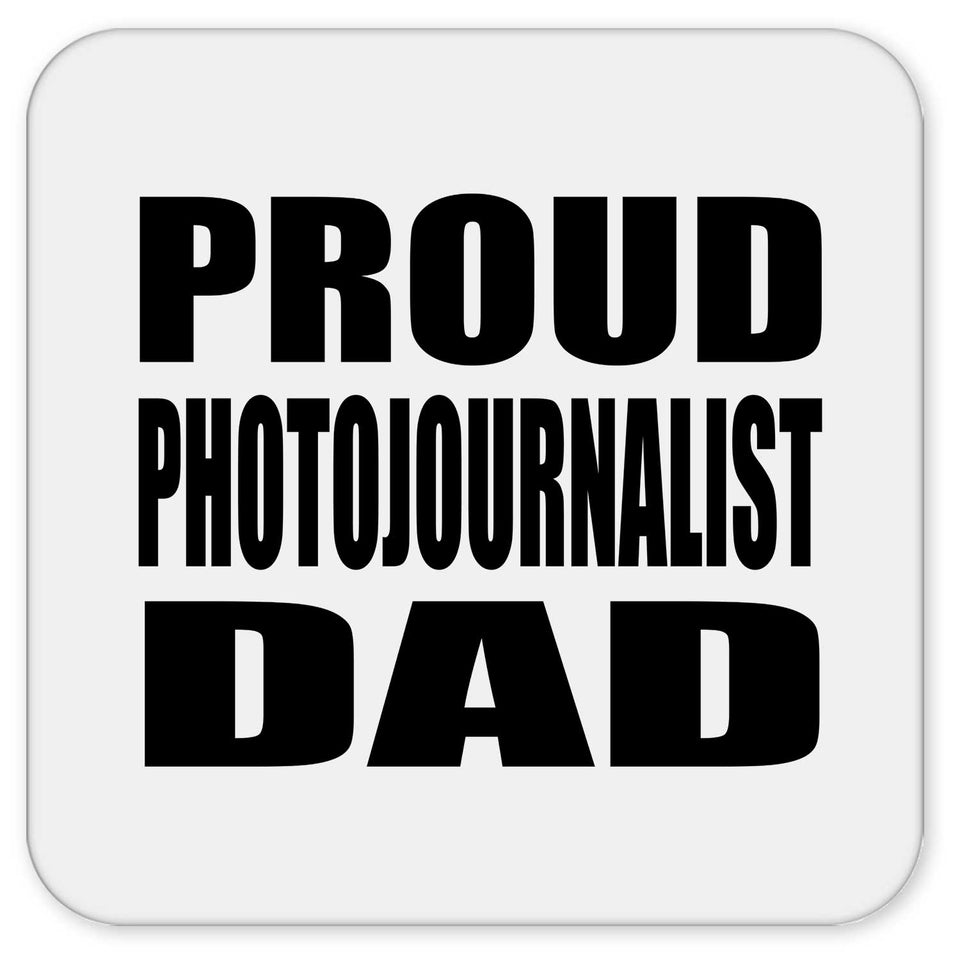 Proud Photojournalist Dad - Drink Coaster