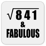 29th Birthday Square Root of 841 & Fabulous - Drink Coaster