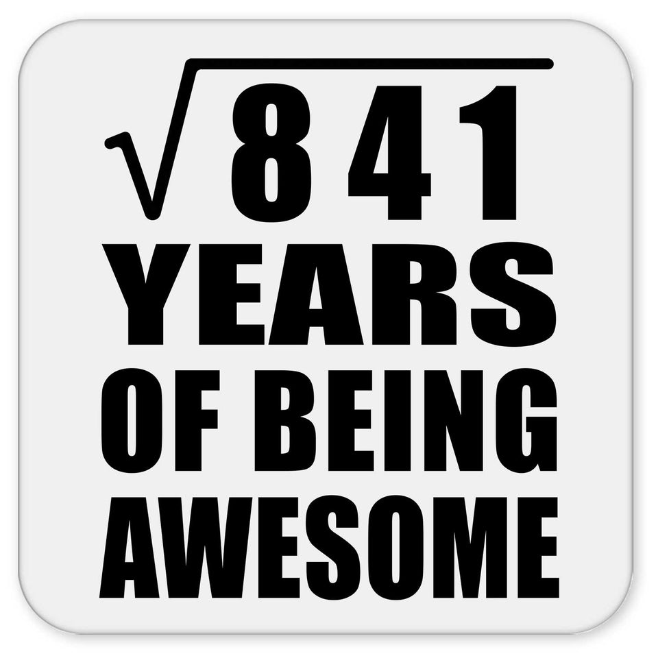 29th Birthday Square Root of 841 Years of Being Awesome - Drink Coaster