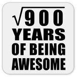 30th Birthday Square Root of 900 Years of Being Awesome - Drink Coaster