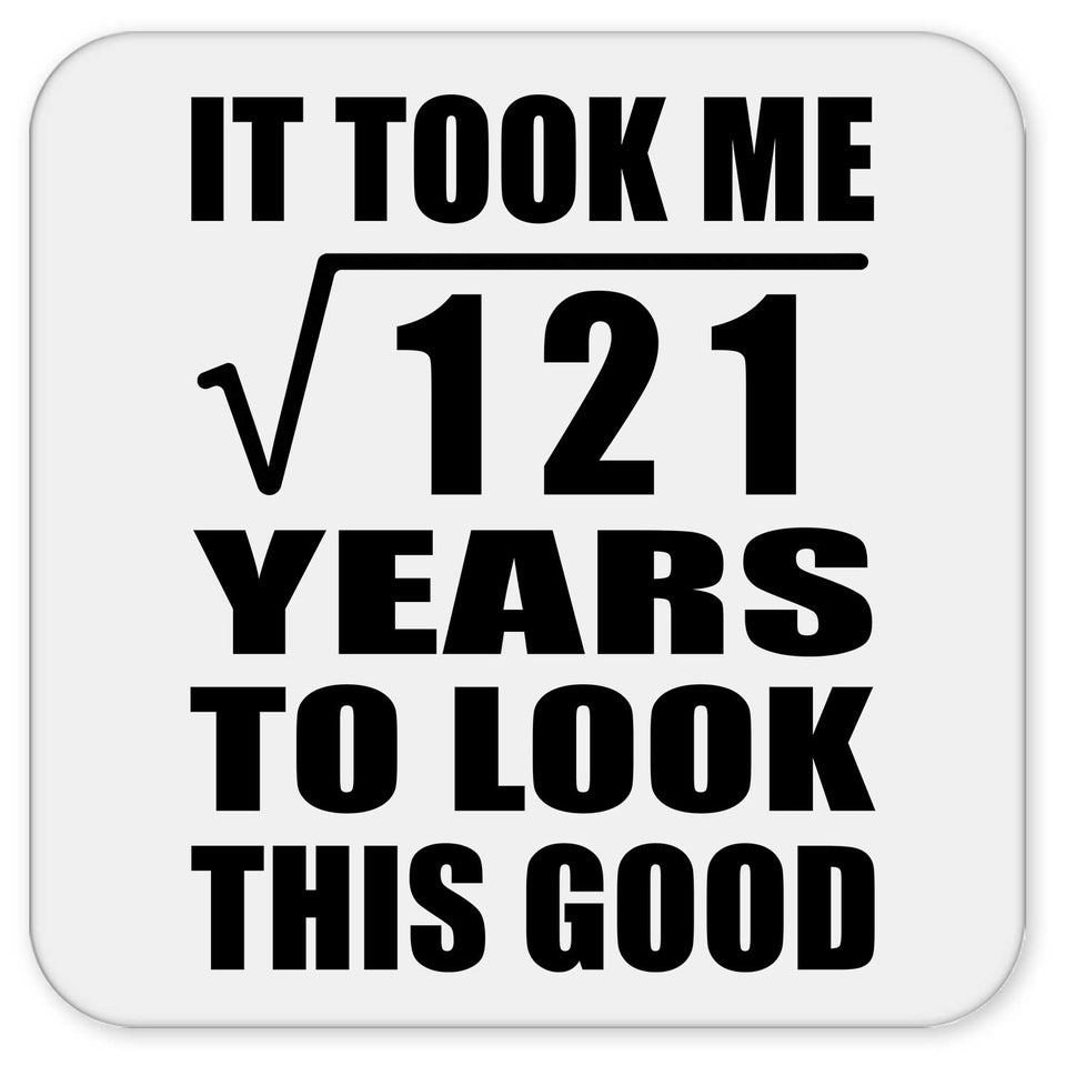 11th Birthday Took Square Root of 121 Years To Look Good - Drink Coaster