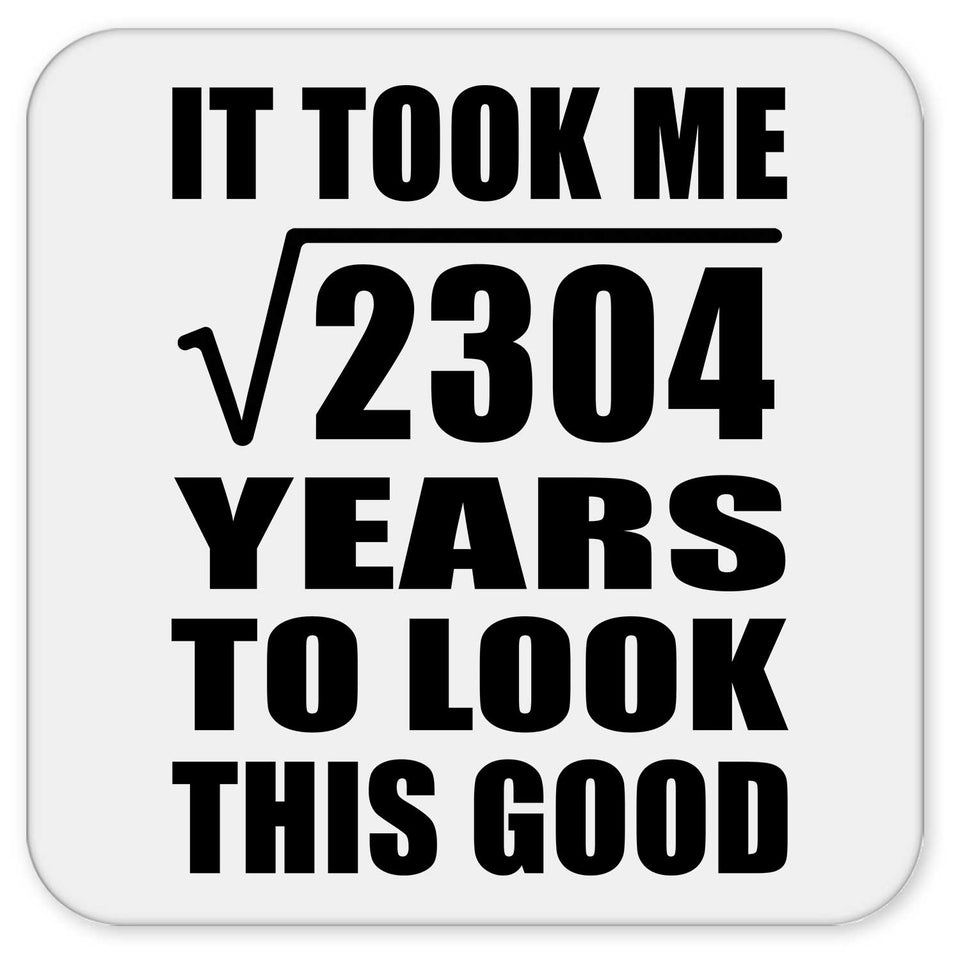 48th Birthday Took Square Root of 2304 Years To Look Good - Drink Coaster