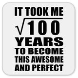 10th Birthday Took Square Root of 100 Years To Awesome - Drink Coaster