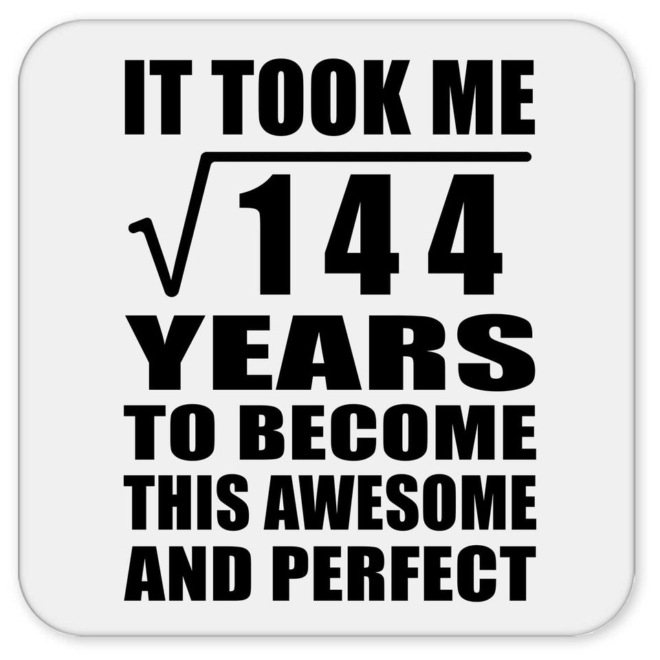 12th Birthday Took Square Root of 144 Years To Awesome - Drink Coaster