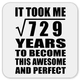 27th Birthday Took Square Root of 729 Years To Awesome - Drink Coaster