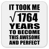 42nd Birthday Took Square Root of 1764 Years To Awesome - Drink Coaster