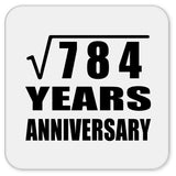 28th Anniversary Square Root of 784 Years Anniversary - Drink Coaster