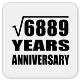 83rd Anniversary Square Root of 6889 Years Anniversary - Drink Coaster