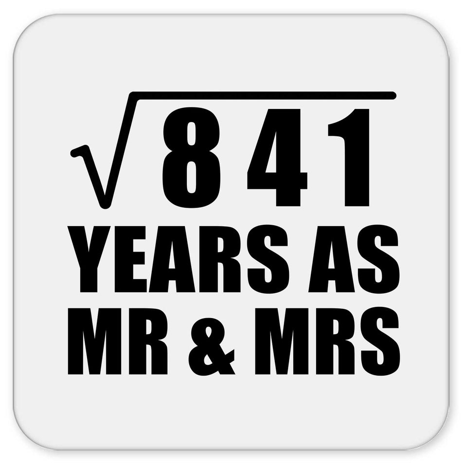 29th Anniversary Square Root of 841 Years As Mr & Mrs - Drink Coaster