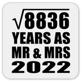 94th Anniversary Square Root of 8836 Years As Mr & Mrs 2022 - Drink Coaster