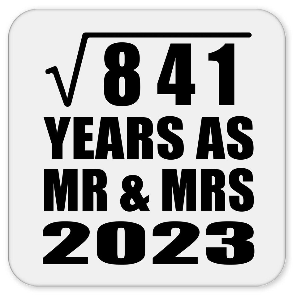 29th Anniversary Square Root of 841 Years As Mr & Mrs 2023 - Drink Coaster
