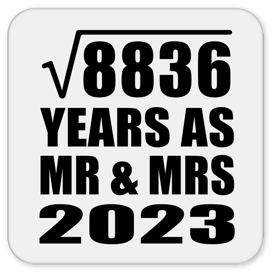 94th Anniversary Square Root of 8836 Years As Mr & Mrs 2023 - Drink Coaster