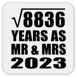 94th Anniversary Square Root of 8836 Years As Mr & Mrs 2023 - Drink Coaster