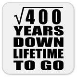 20th Anniversary Square Root of 400 Years Lifetime To Go - Drink Coaster