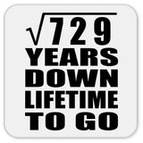 27th Anniversary Square Root of 729 Years Lifetime To Go - Drink Coaster