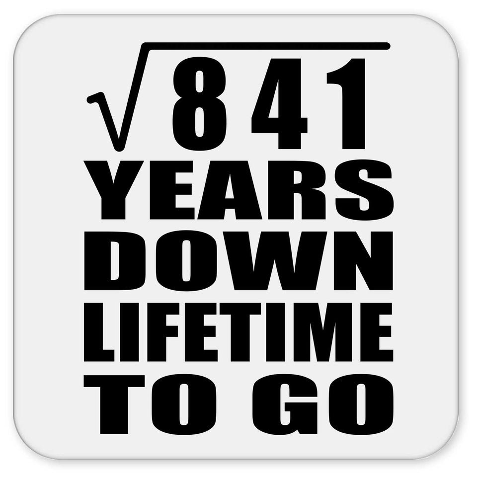 29th Anniversary Square Root of 841 Years Lifetime To Go - Drink Coaster