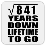 29th Anniversary Square Root of 841 Years Lifetime To Go - Drink Coaster