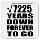 85th Anniversary Square Root of 7225 Years Down Forever To Go - Drink Coaster