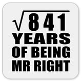29th Anniversary Square Root of 841 Years of Being Mr Right - Drink Coaster