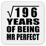14th Anniversary Square Root of 196 Years of Mr Perfect - Drink Coaster