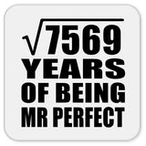 87th Anniversary Square Root of 7569 Years of Mr Perfect - Drink Coaster