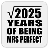45th Anniversary Square Root of 2025 Years of Mrs Perfect - Drink Coaster