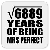 83rd Anniversary Square Root of 6889 Years of Mrs Perfect - Drink Coaster