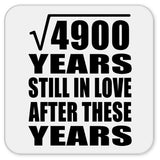 70th Anniversary Square Root of 4900 Years Still In Love - Drink Coaster
