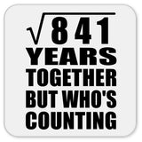 29th Anniversary Square Root of 841 Years Who's Counting - Drink Coaster