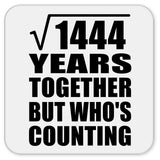 38th Anniversary Square Root of 1444 Years Who's Counting - Drink Coaster