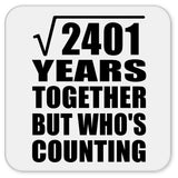 49th Anniversary Square Root of 2401 Years Who's Counting - Drink Coaster