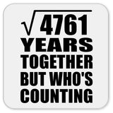 69th Anniversary Square Root of 4761 Years Who's Counting - Drink Coaster