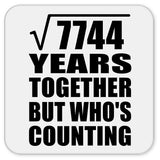 88th Anniversary Square Root of 7744 Years Who's Counting - Drink Coaster