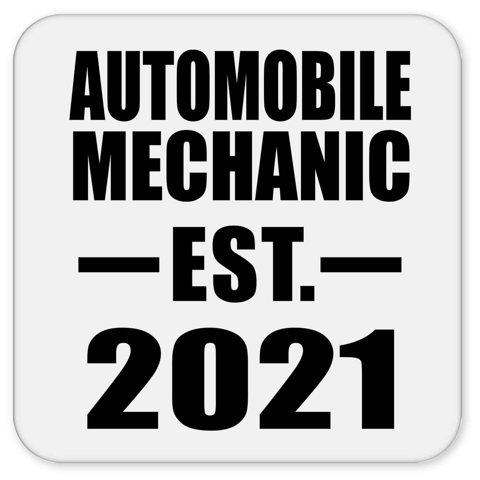 Automobile Mechanic Established EST. 2021 - Drink Coaster