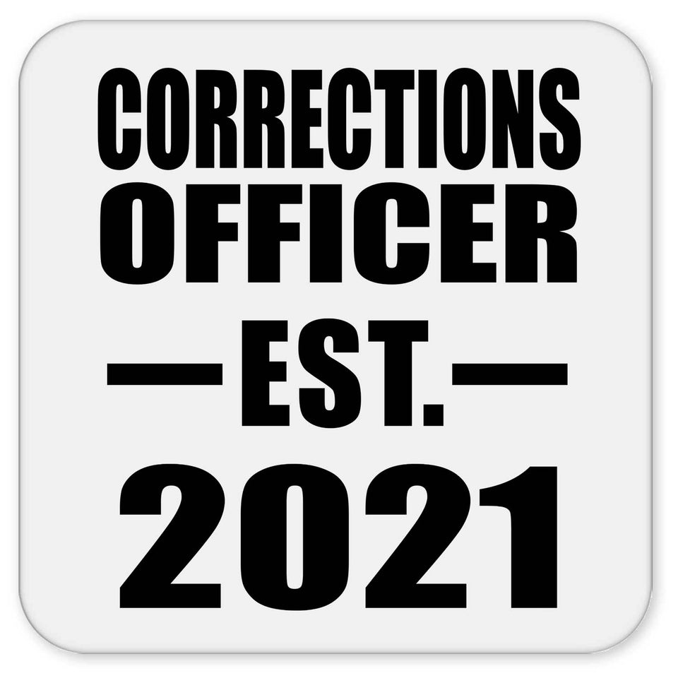 Corrections Officer Established EST. 2021 - Drink Coaster